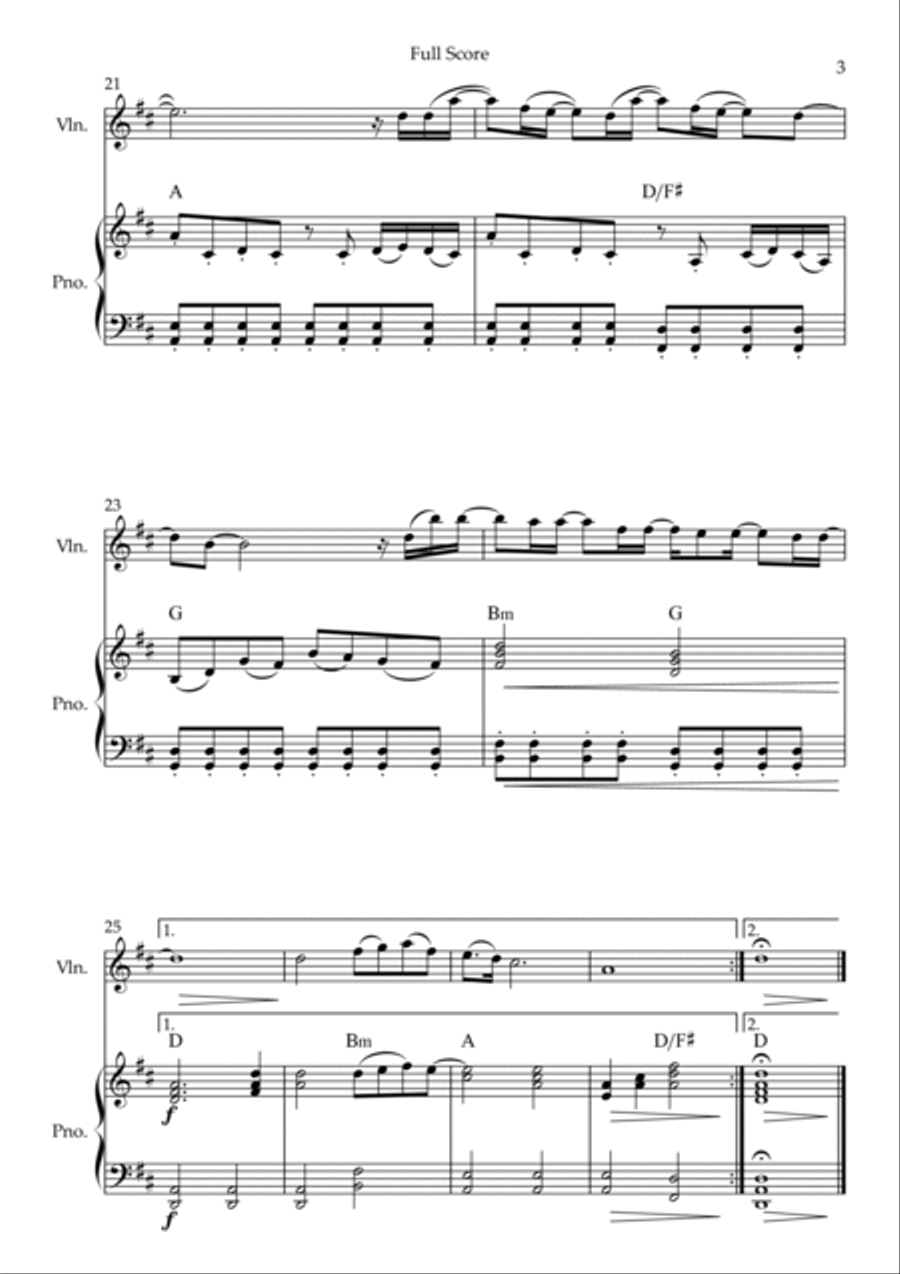 So Will I (100 Billion X) Violin Solo scores gallery preview page 3