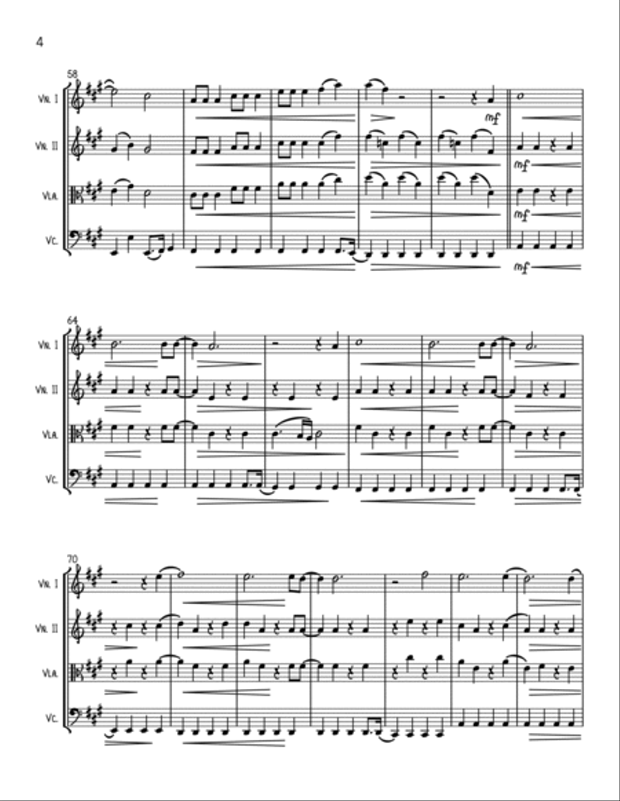 I Want You To Want Me I Want You To Want Me String Quartet scores gallery preview page 4