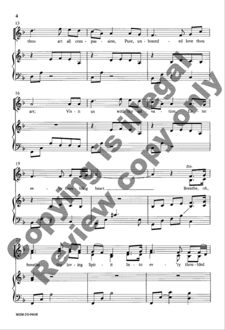 Love Divine, All Loves Excelling 2-Part scores gallery preview page 3