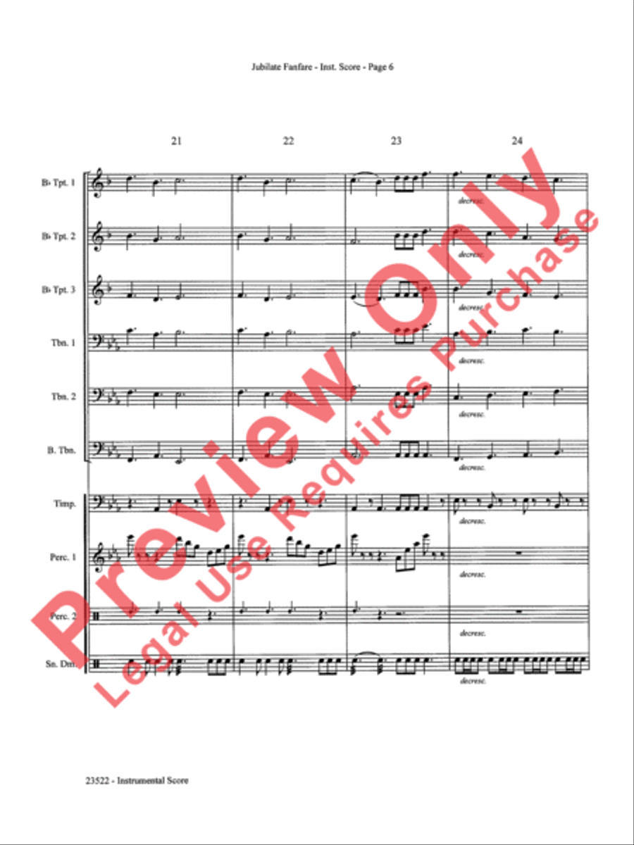 Jubilate Fanfare Choir scores gallery preview page 7