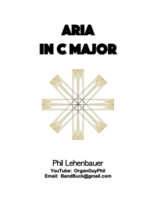 Aria in C major, organ work by Phil Lehenbauer