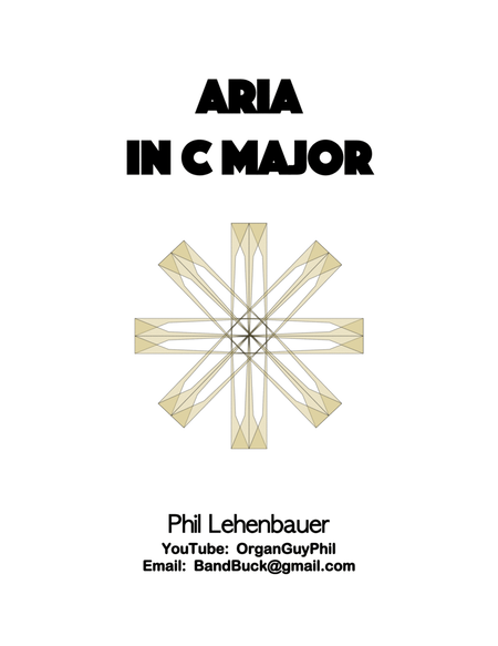 Aria in C major, organ work by Phil Lehenbauer image number null