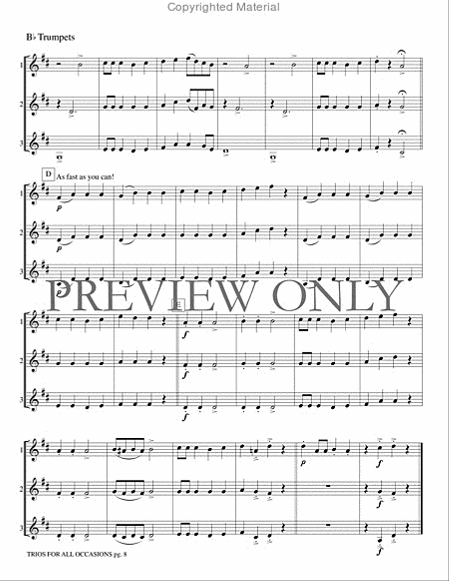 Trios for All Occasions Small Ensemble scores gallery preview page 9