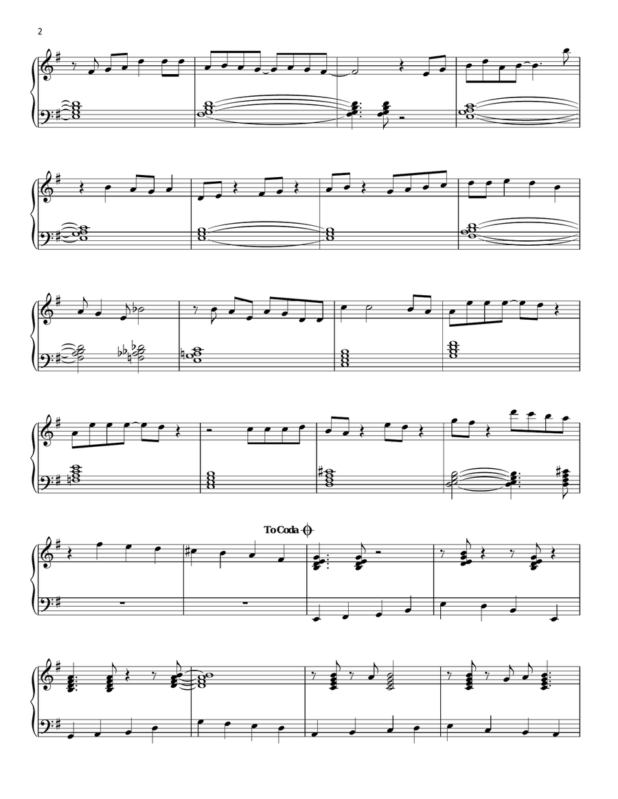 Little Wing [Jazz version] Piano Solo scores gallery preview page 2