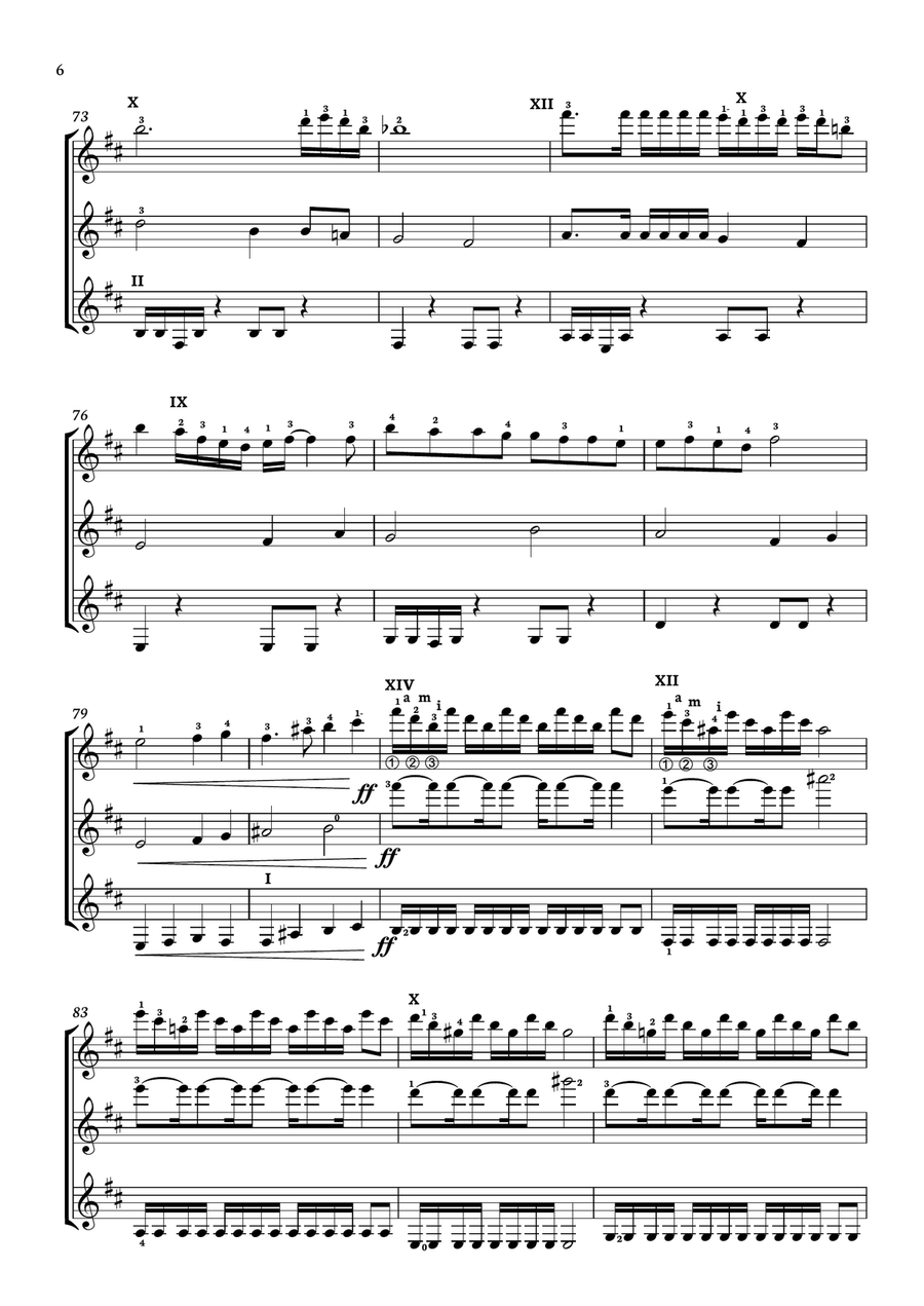 Hotel California Guitar Ensemble scores gallery preview page 6