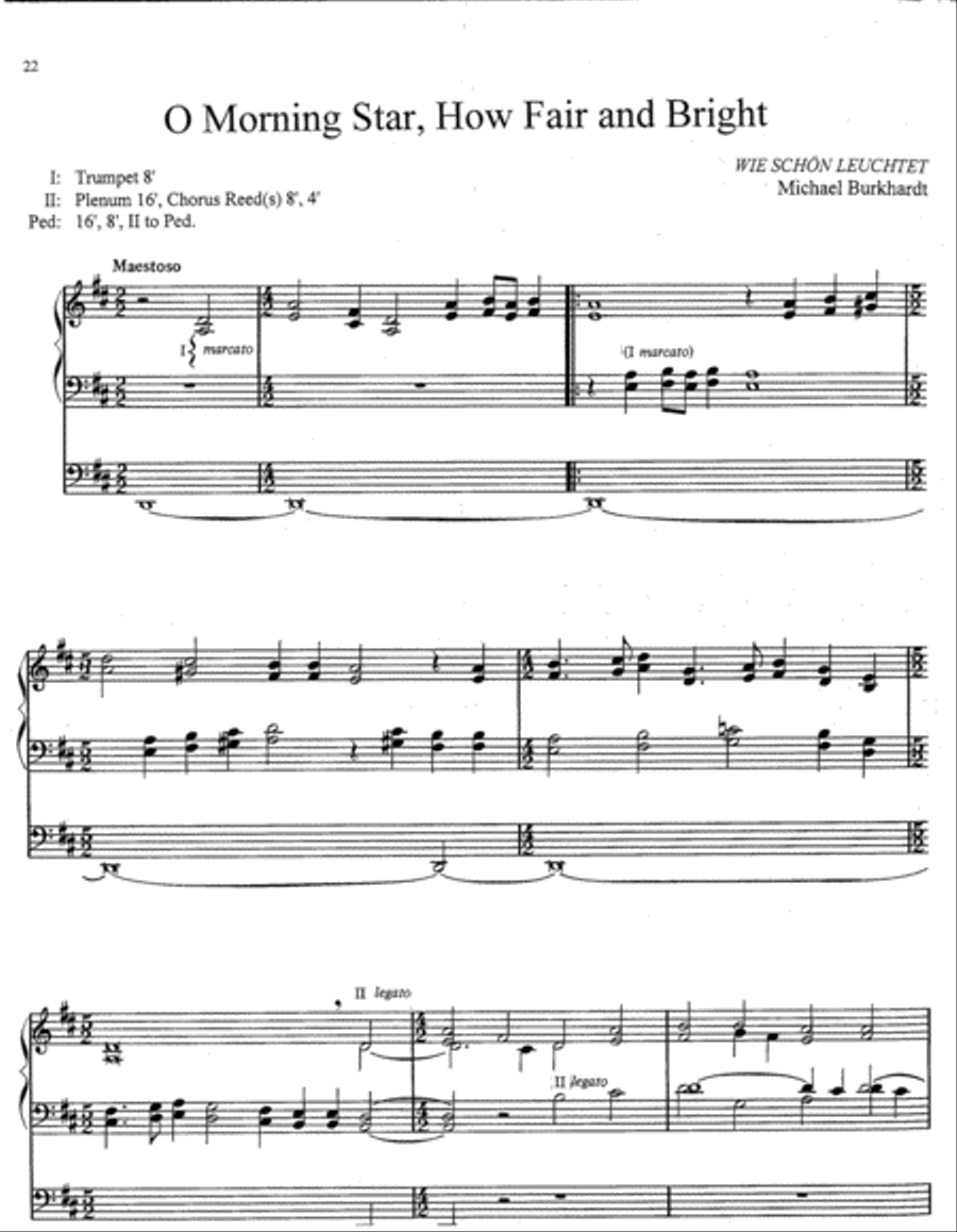 Music with Minimal Pedal Advent and Epiphany Organ scores gallery preview page 5