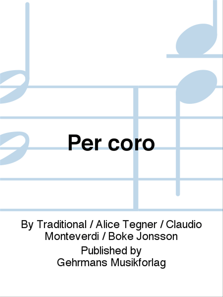 Per coro 4-Part scores gallery preview page 1