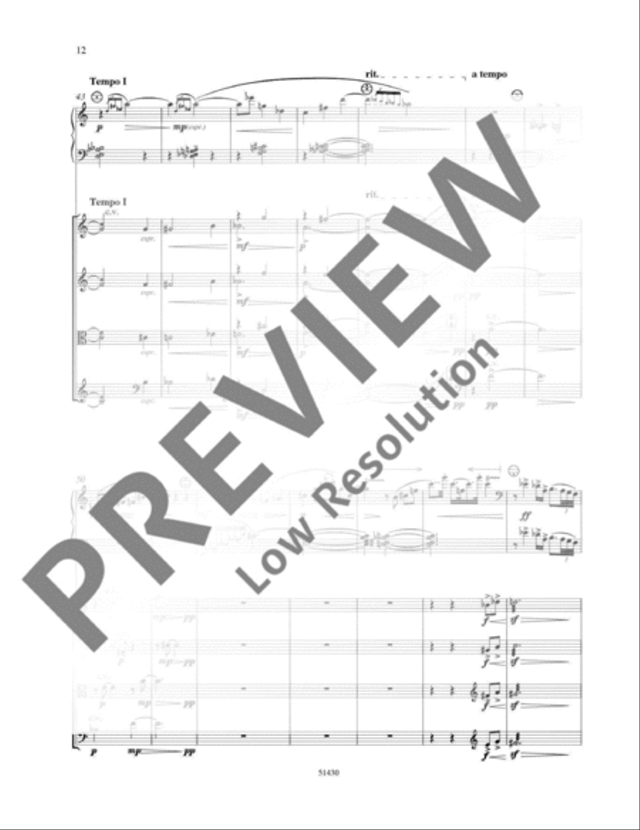 Tripartita String Quartet scores gallery preview page 13