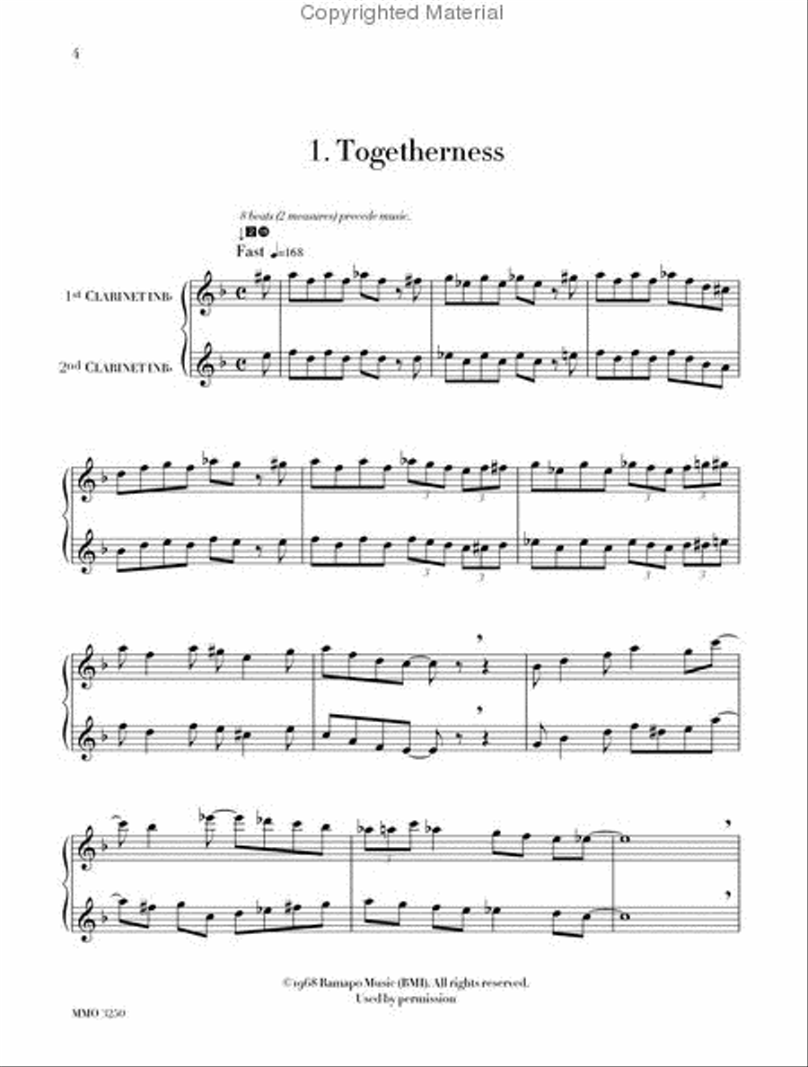 Bob Wilbur - Join Me: 16 Clarinet Duets Clarinet Duet scores gallery preview page 2