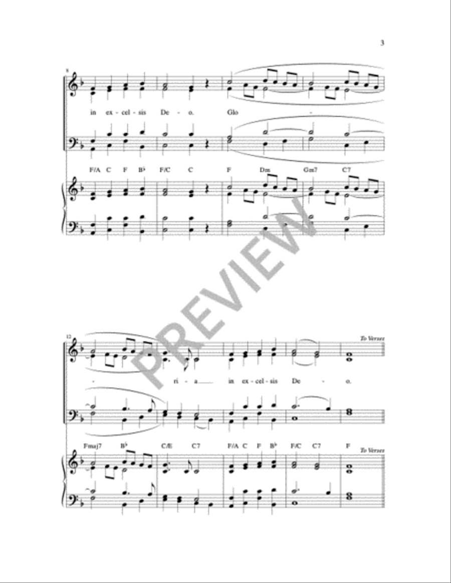 Gloria for Christmastime Gloria for Christmastime Christmas scores gallery preview page 3