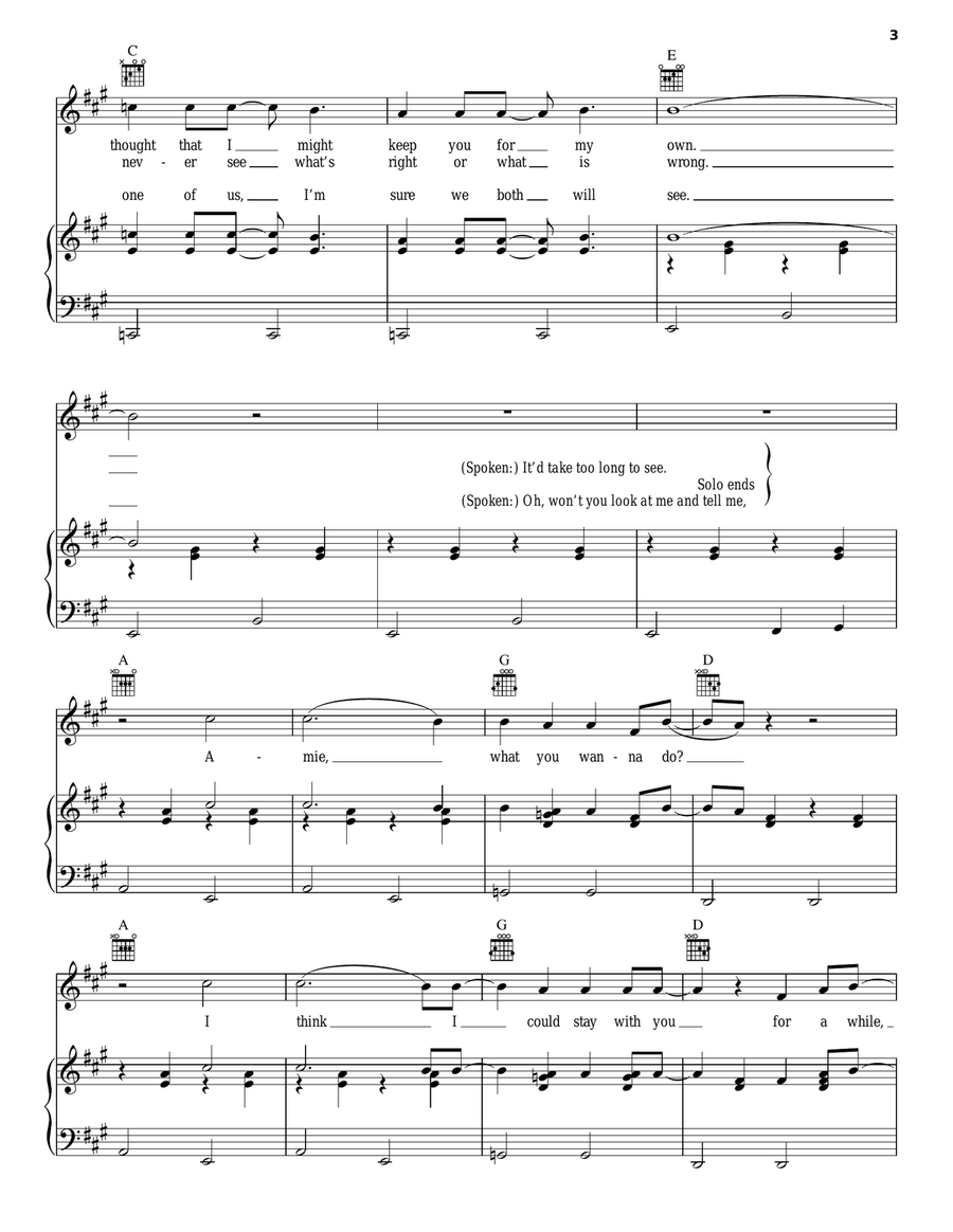 Amie Acoustic Guitar scores gallery preview page 3