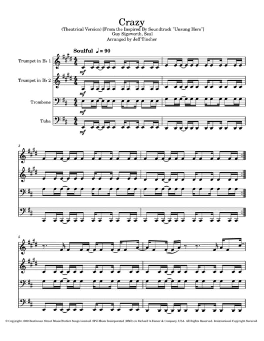 Crazy Brass Quartet scores gallery preview page 2