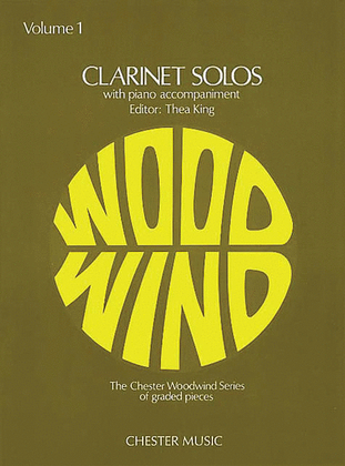 Book cover for Clarinet Solos - Volume 1