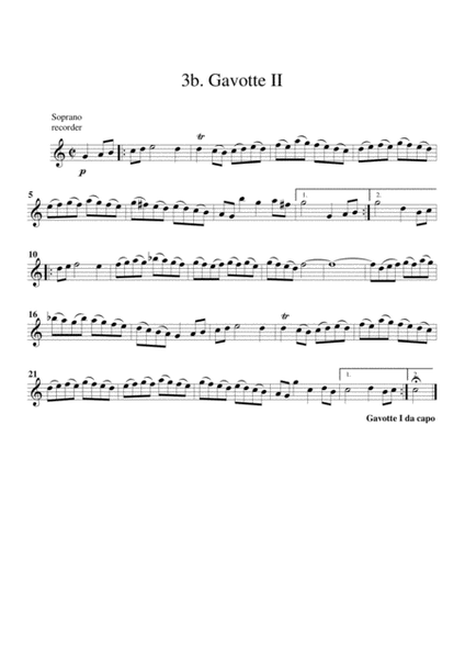 Suite for orchestra no.1, BWV 1066 (arrangement for 4 recorders)