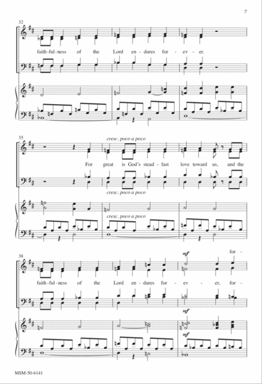 Praise the Lord, All You Nations 4-Part scores gallery preview page 6