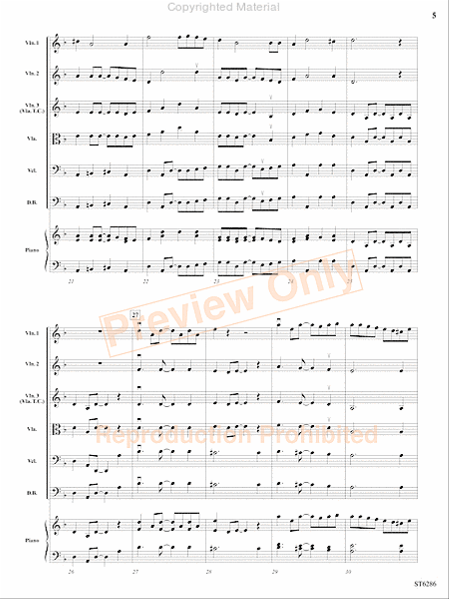 We Wish You a Klezmer Christmas String Orchestra scores gallery preview page 6