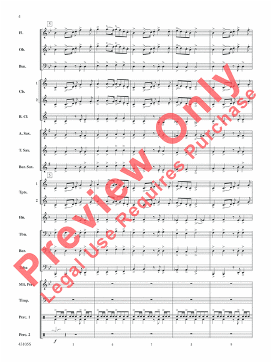Cheyenne Cheyenne Concert Band scores gallery preview page 4
