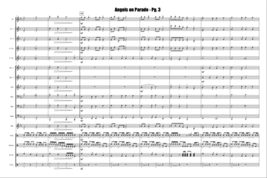 Angels On Parade Marching Band scores gallery preview page 4