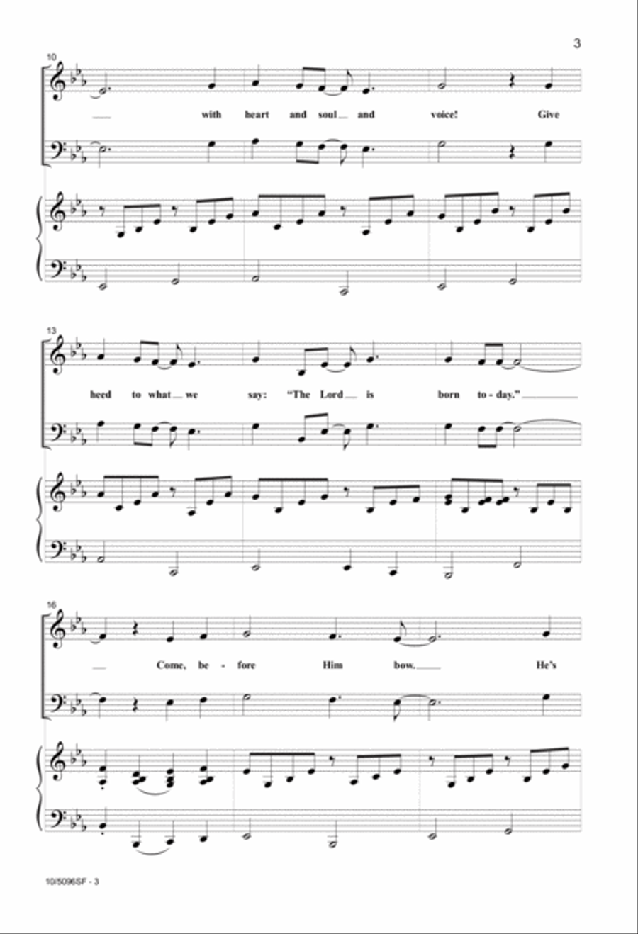 Christian Friends, Rejoice! 4-Part scores gallery preview page 3