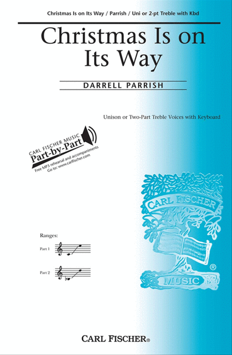 Christmas is on its Way Unison Choir scores gallery preview page 1
