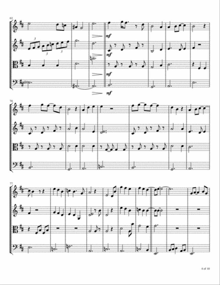 Children's Crusade Children's Crusade String Quartet scores gallery preview page 5