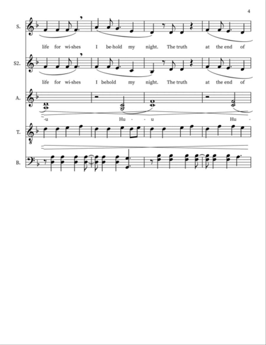Sleeping Sun 4-Part scores gallery preview page 4