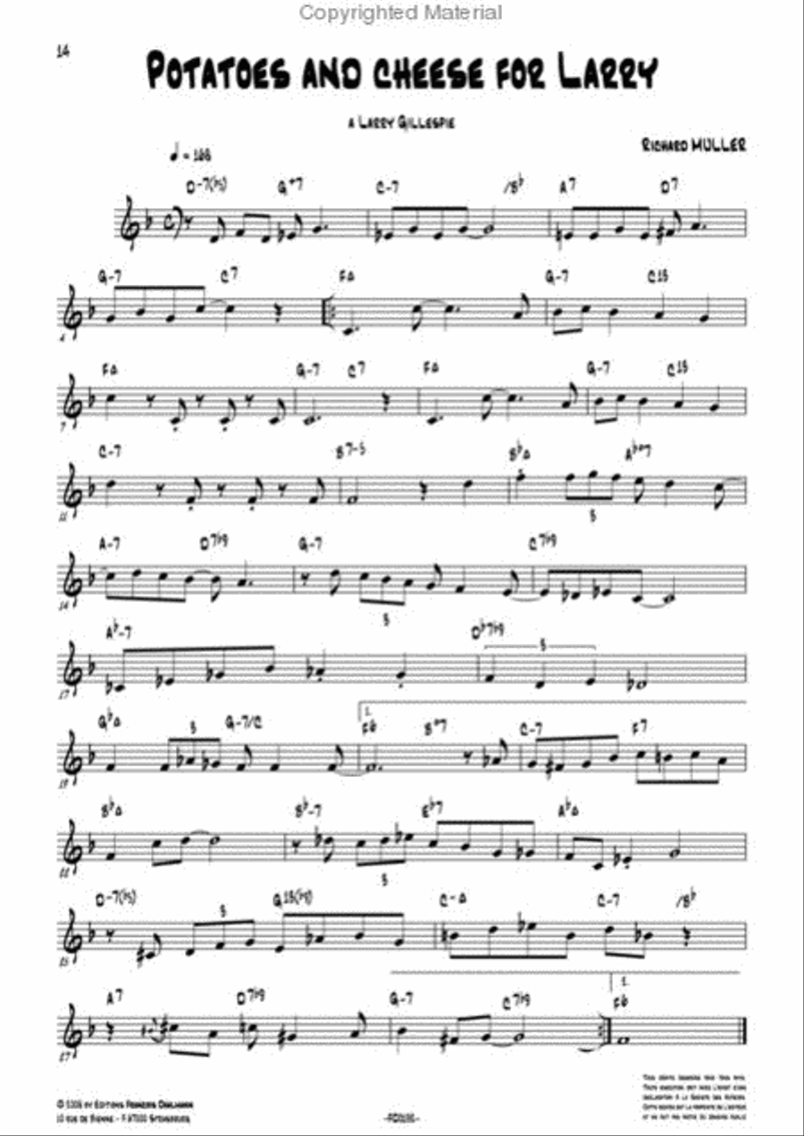 Muller Richard : Jazz Bouquet School and Community scores gallery preview page 2