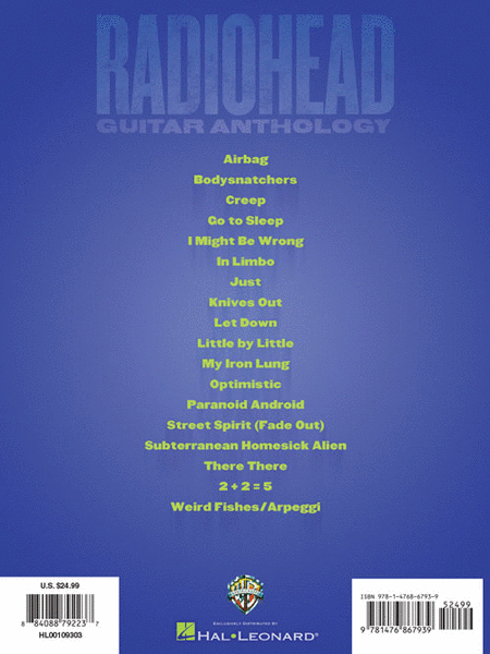 Radiohead Guitar Anthology