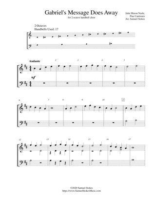 Gabriel's Message Does Away - for 2-octave handbell choir