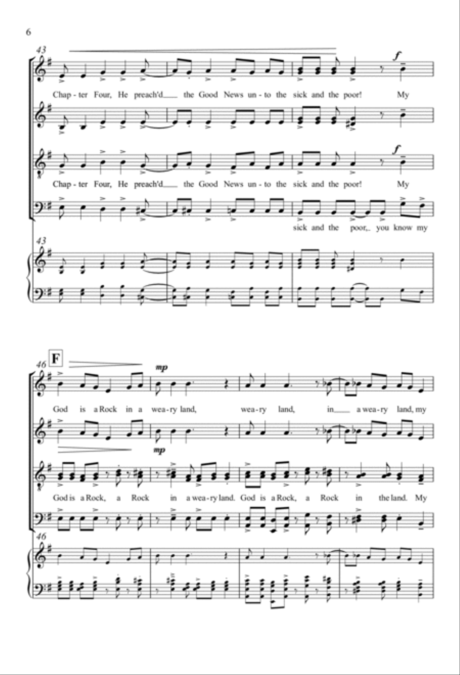 My God Is A Rock My God Is A Rock 4-Part scores gallery preview page 6