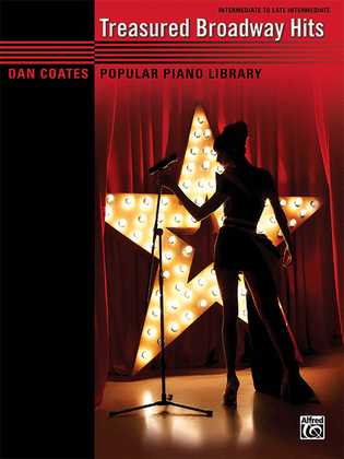 Book cover for Dan Coates Popular Piano Library -- Treasured Broadway Hits