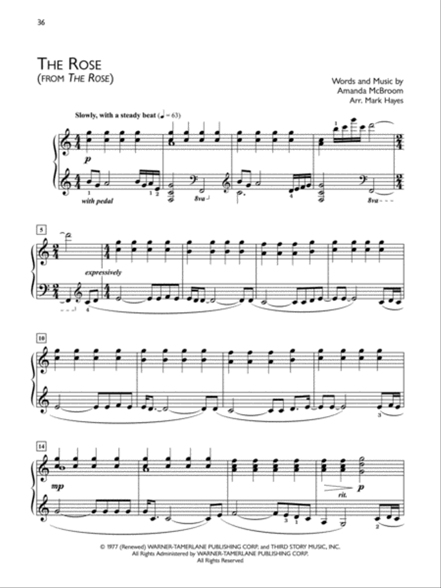 Popular Performer -- Film Classics Piano Solo scores gallery preview page 4