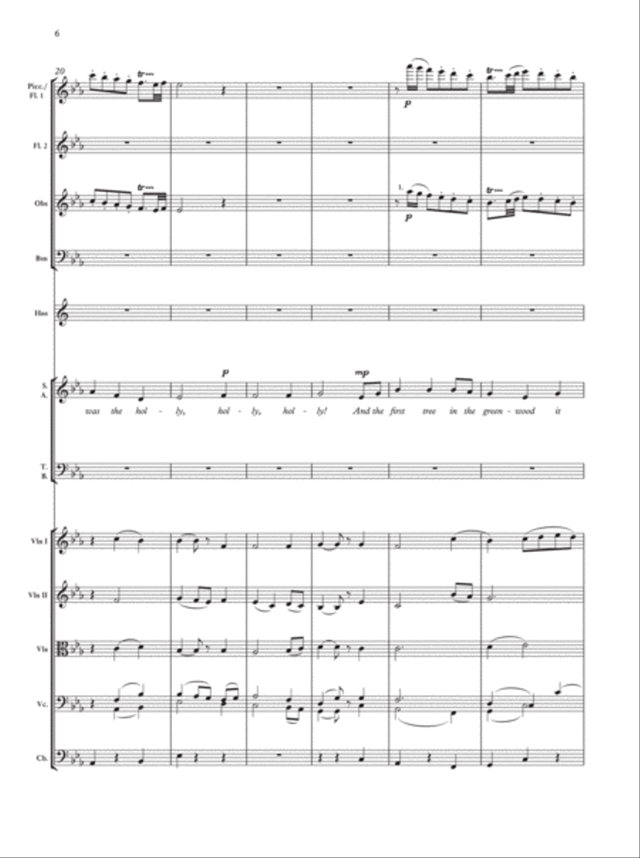 Sans Day Carol 4-Part scores gallery preview page 5
