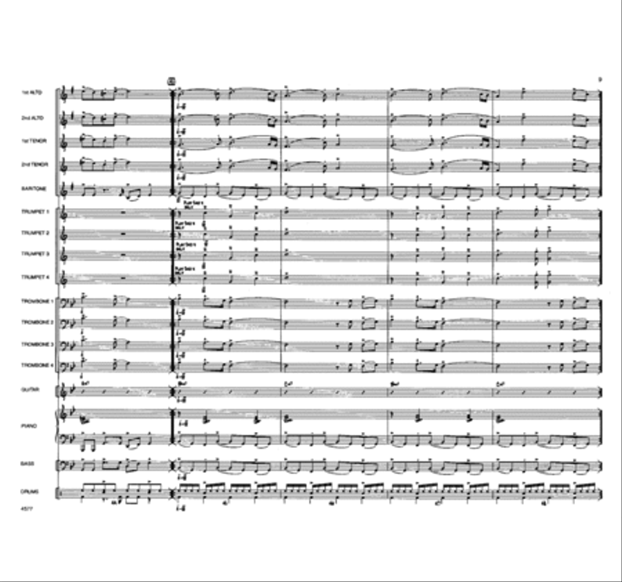 O Come, All Ye Faithful Jazz Ensemble scores gallery preview page 10