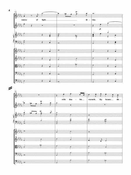 ETERNAL SOURCE OF LIGHT DIVINE - HWV 74) for Soprano, trumpet, Strings and Harpsichord image number null