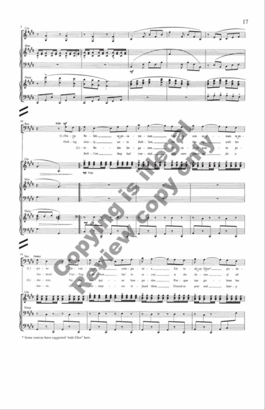 Carols and Lullabies (Full Score) Choir scores gallery preview page 10