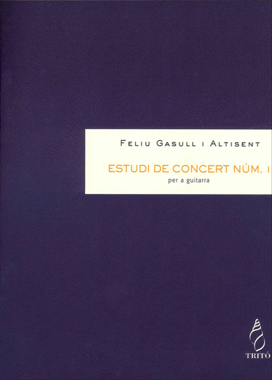 Estudi de concert núm. 1 Estudi de concert núm. 1 Guitar scores gallery preview page 1