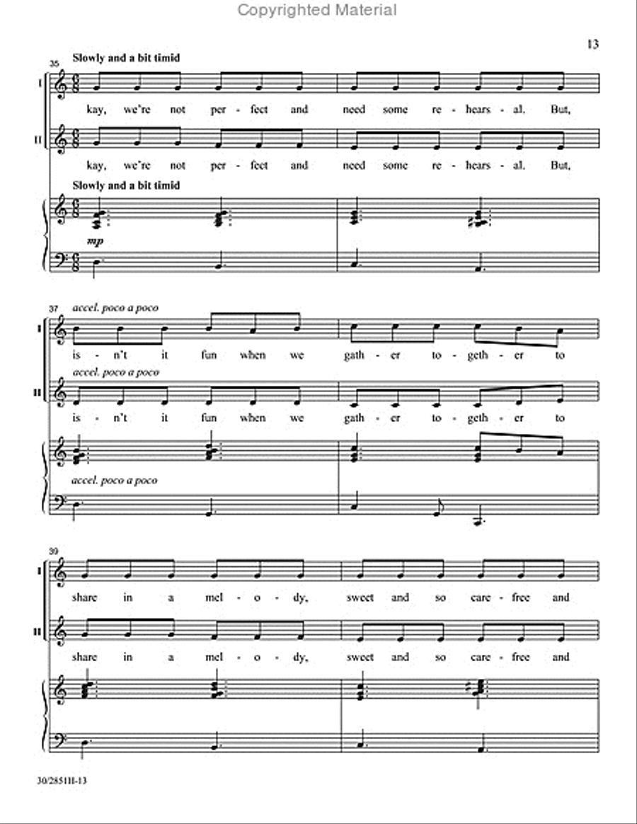 What a Novel Idea! 2-Part scores gallery preview page 10