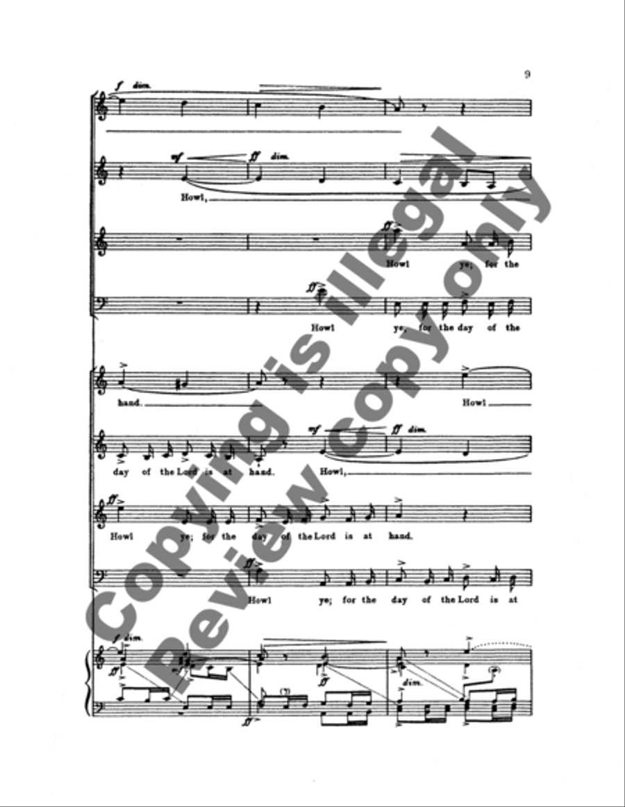 Howl ye 4-Part scores gallery preview page 13