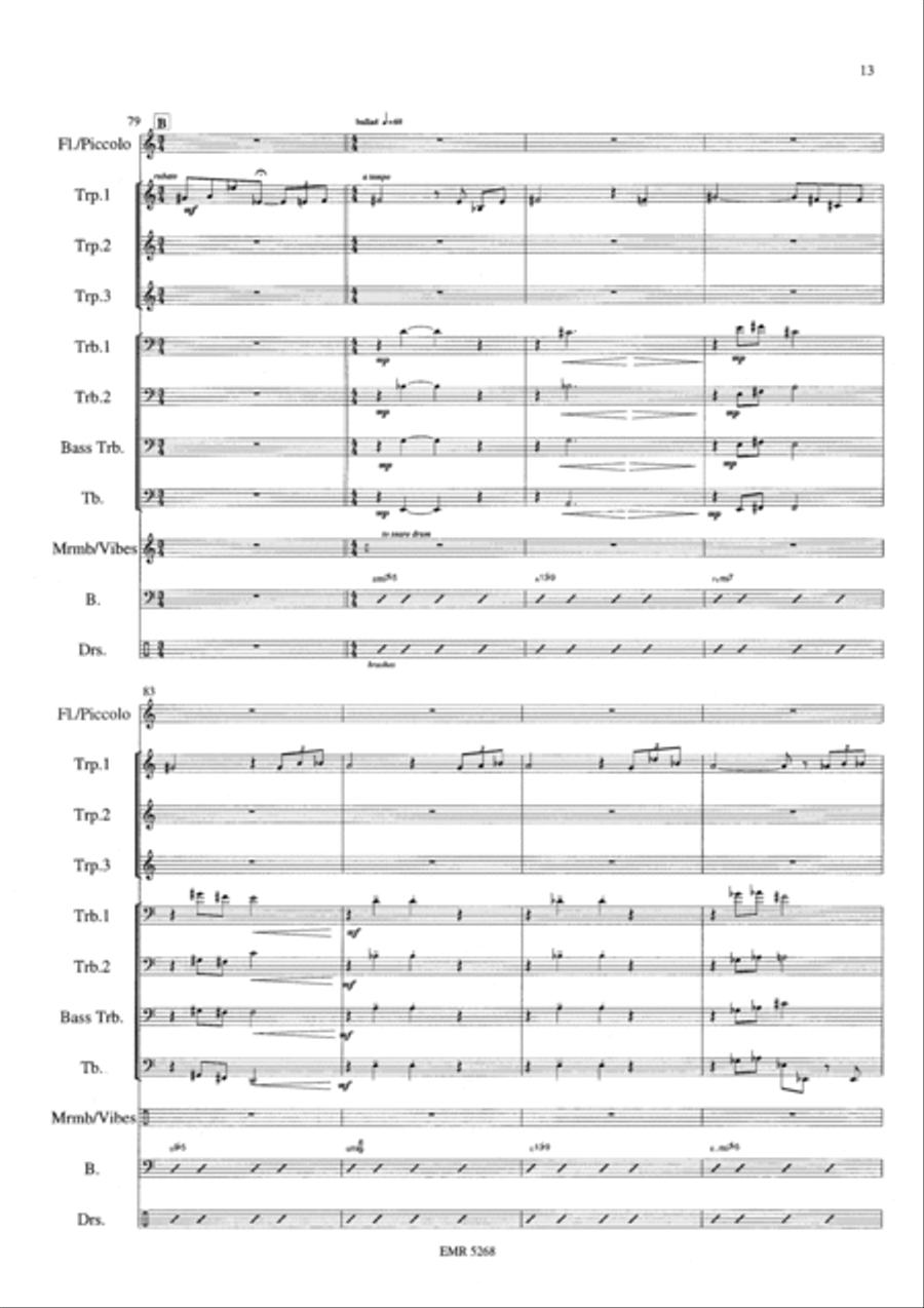 Jazzy Brass Fantasy Jazzy Brass Fantasy Brass Ensemble scores gallery preview page 13