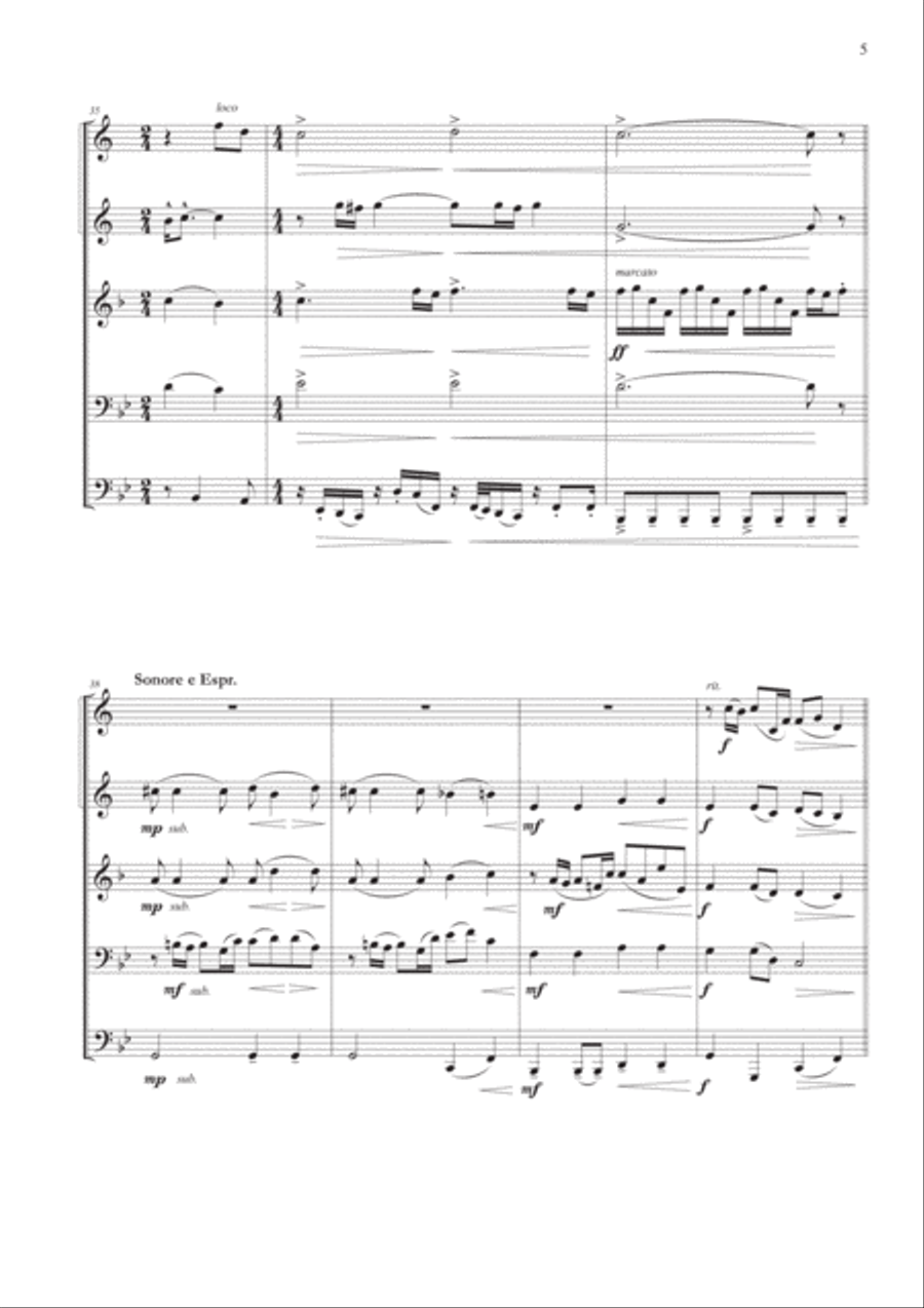 Jurassic Park III Jurassic Park III Brass Ensemble scores gallery preview page 5