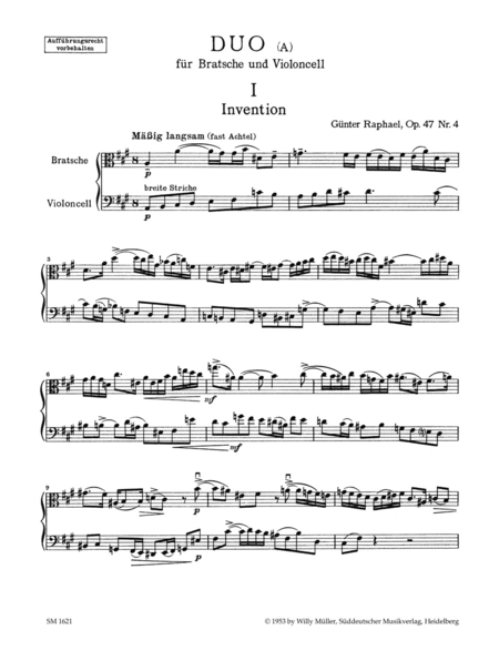 Duo (1940) A major, Op. 47,4
