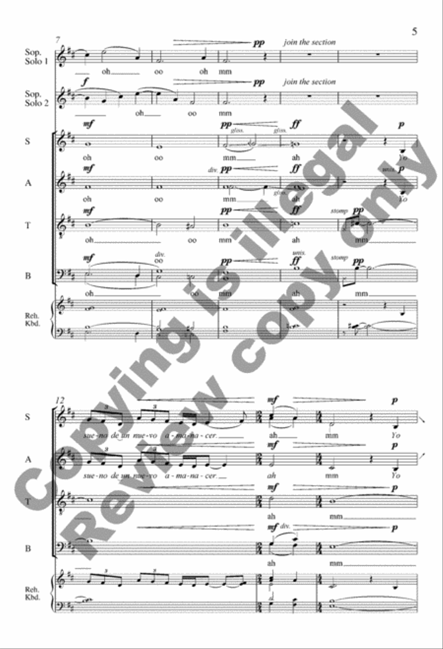 America Will Be! Divisi scores gallery preview page 5