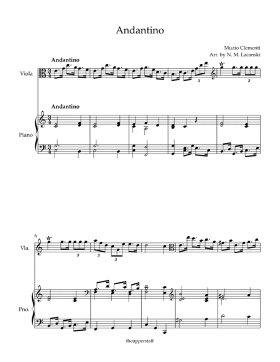 Andantino Viola scores gallery preview page 2