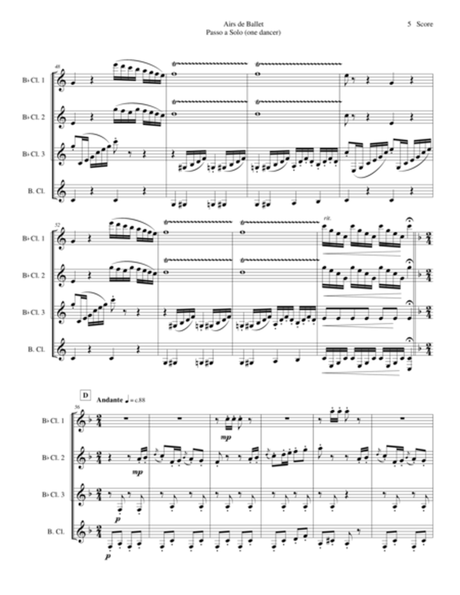 Verdi - Ballet Music for clarinet quartet (Jerusalem, Act III - Passo a Solo) image number null
