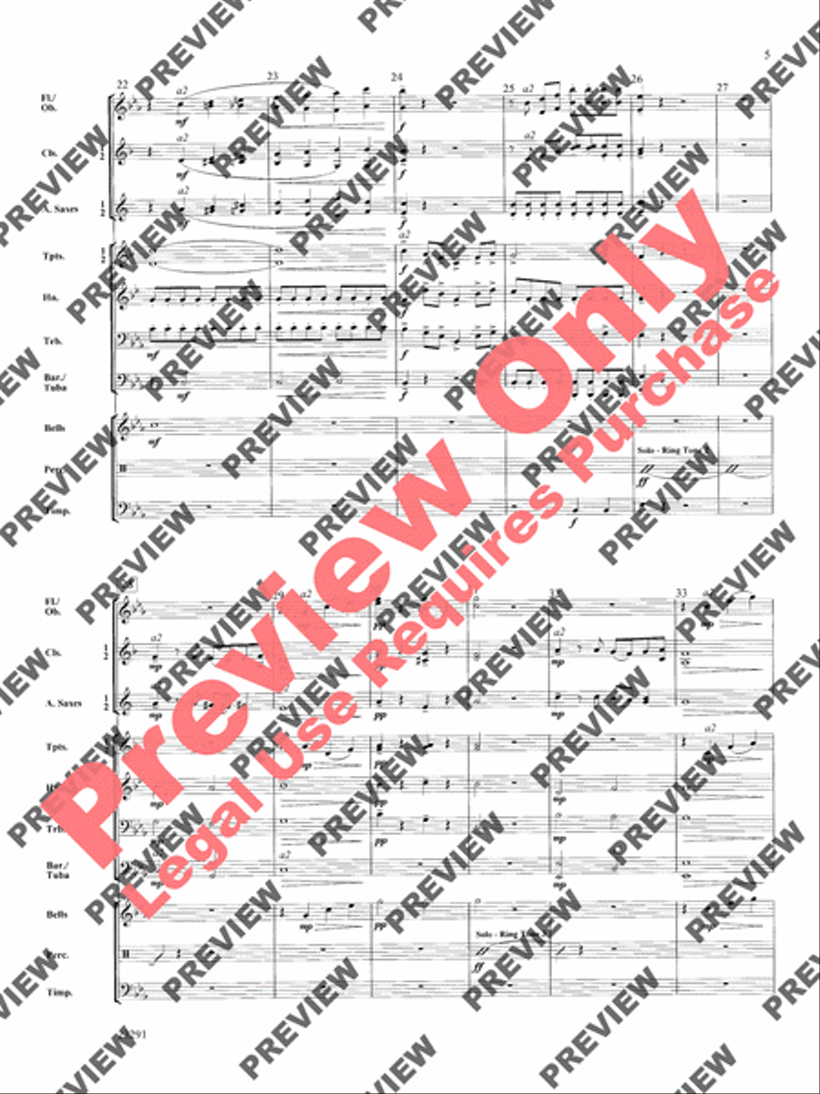 Cellular Symphony Concert Band scores gallery preview page 6