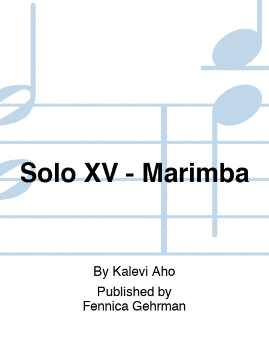Solo XV - Marimba