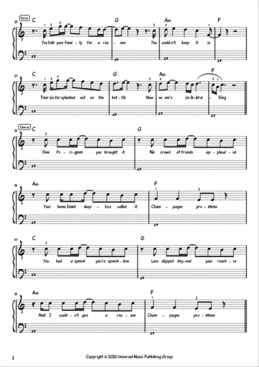 Champagne Problems Voice scores gallery preview page 2