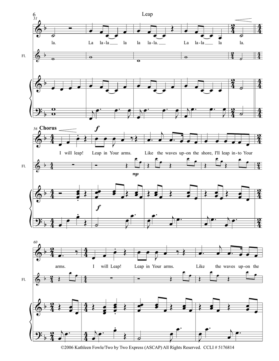 Leap Leap Piano, Vocal scores gallery preview page 6