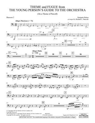 Theme and Fugue from The Young Person's Guide to the Orchestra - Bassoon 2